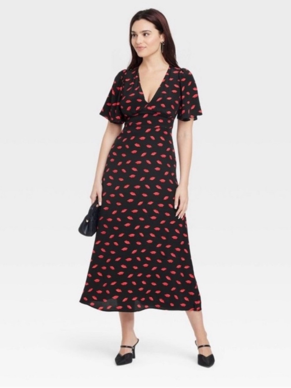 A New Day Kiss Midi Dress
